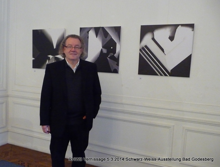 Vernissage der Schwarz-Weiss-Ausstellung 2014 im Haus an der Redoute 05.03.2014 Reinhard H.W. Brand